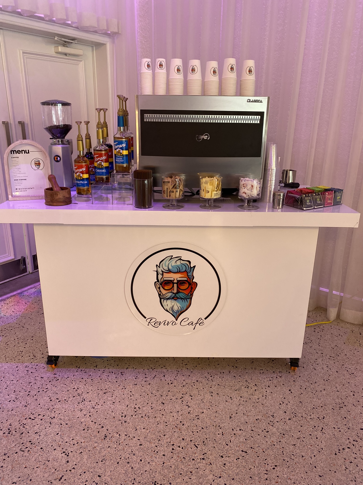 Coffee station catering for events