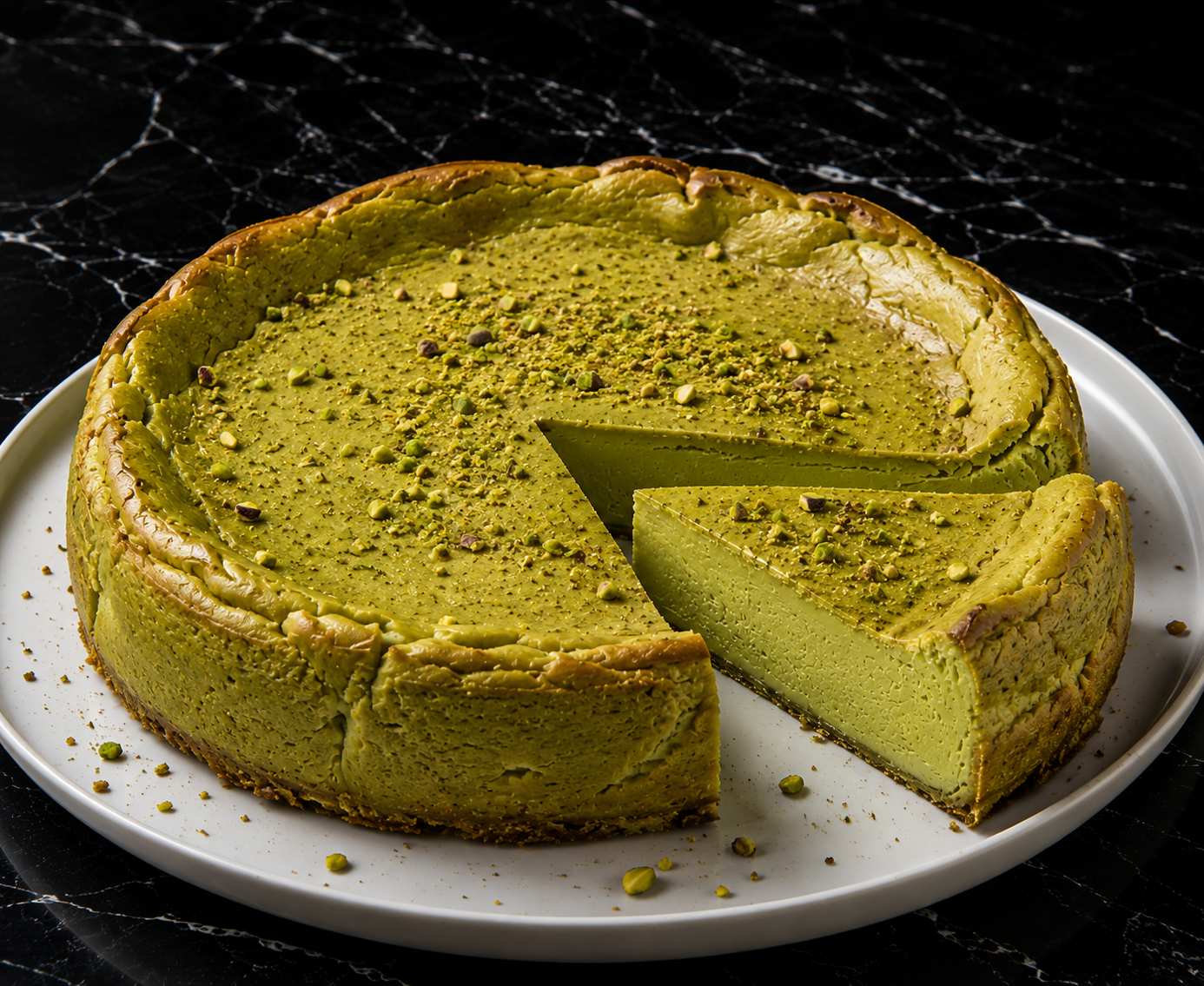 Basque Pistachio Cheesecake (2)